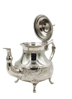 اشتري Moroccan Arabic Traditional Silver Plated Tea Pot 23 X 25 cm في الامارات
