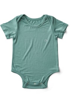 Buy Organic Bamboo Spandex Bodysuit- Soft Sage	3 to 6 months in UAE