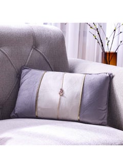 Buy Ss24 Pearl Patchwock Cushion Luxury Style Cushion Home Decorative Throw Pillows Cushion for Bedroom Sofa Living Room Yellow Grey 28X50Cm Wl2494-4B-Wgy in UAE