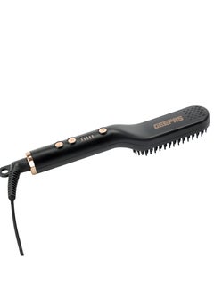 Buy Hair Straightening Brush- GHBS86066 Smooth and Comb-Like Design for Hair and Beard & Perfect For Salon And At Home Styling in UAE