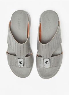 اشتري Men Textured Slip-On Sandals في الامارات