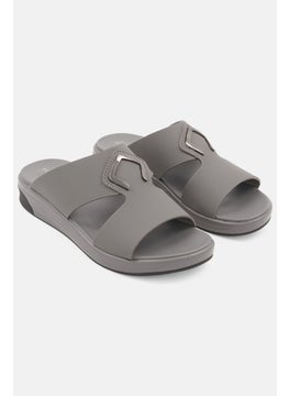 Buy Men Slip On Sandals, Dark Grey in UAE