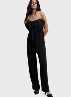 Buy Bardot Bow Detail Jumpsuit in Saudi Arabia