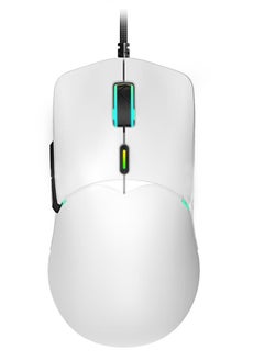 Buy ZIDLI M80 Gaming Mouse  – Ergonomics  6 buttons- 7 RGB colors Backlight – 8800 DPI  – 3 million click life time – Weigh : 69g | White in Egypt