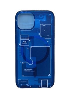 اشتري Transparent Circuit Board Design Case Compatible with iPhone 14 Pro blue في مصر