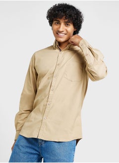 اشتري Cotton-Elastane Casual Single Pocket Shirt في الامارات