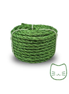 اشتري SYOSI Sisal Rope for Cats, Natural Thick Sisal Rope for Repair Cat Scratching Post or Repair Cat Tree (15m/49 Feet) في السعودية