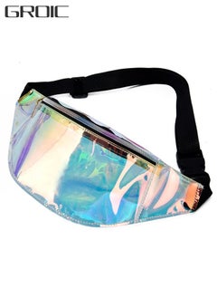 اشتري Multifunctional Waterproof Transparent Waist Bag Adjustable Strap for Work Travel Sporting Event في السعودية