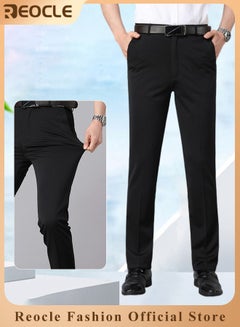 Mens Stretch Dress Pants Slim Fit Suit Pant Flat Front Trousers for Men Black 38 price in UAE | Amazon UAE | kanbkam Mens Stretch Dress Pants Slim Fit Suit Pant Flat Front Trousers for Men Black 38 price in UAE | Amazon UAE | kanbkam
