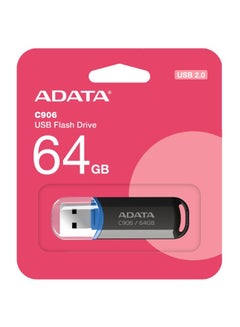 Buy ADATA C906 Compact USB Flash Drive | 64GB | Black | Lightweight and Fast Data Transfer in UAE