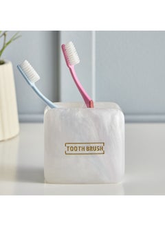 Buy Orion Polyresin Toothbrush Holder 10.5 x 10 x 6.5 cm in Saudi Arabia