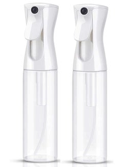 Buy PACK OF 2 Continuous Sprayer Hair Water Ultra Fine Mister Spray Bottle Propellant Free for Hairstyling, Cleaning, Gardening, Misting & Skin Care BPA Free 10oz / 300ml in Saudi Arabia