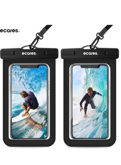 Buy ECARES® Mobile Waterproof Pouch, Touchscreen Functionality, Waterproof Case, Cellphone Dry Bag, Waterproof Cell Phone Case, Drift Diving Smart Cellphones up to 7” (Pack of 2) in UAE