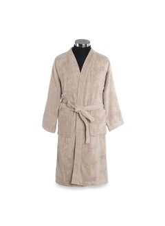 اشتري Urbanliving Bathrobe Beige - Large/Xtra Large في الامارات