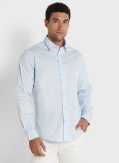 Buy Long Sleeve Stretch Poplin Shirt in UAE