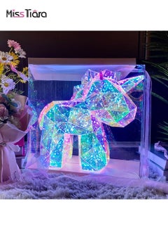 Buy Creative Colorful Luminous Unicorn Children's Room Lighting Decoration Lamp Creative Party Decoration Holiday Gift in UAE