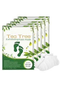 Buy Pack Of 5 Tea Tree Exfoliating Foot Mask in UAE