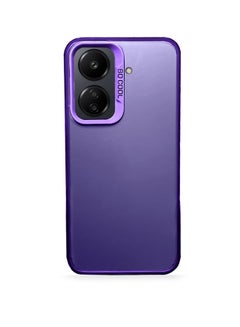 Buy Silicone With Translucent Back Raised Lips Camera Protection Case Cover For Xiaomi Redmi 13C 4G 2023 / Xiaomi Poco C65 4G 2023 Purple in UAE