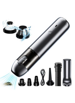 Buy Car Vacuum Dual Use Blow Cleaner Handheld Auto Vaccum Cleaner Blower 6000Am Battery  100W Power in Saudi Arabia