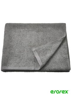 Buy Bath towel grey 70x140 cm in Saudi Arabia