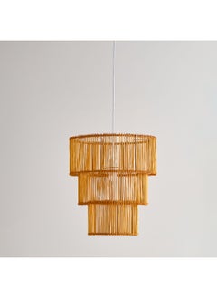 اشتري Naturel Bamboo Pendant Ceiling Lamp with Cable 45 x 50 x 19.2 cm في الامارات