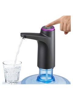 Buy VIO Automatic Water Dispenser Pump for Drinking Water Can, with Rechargeable Battery, Hassle-Free, Easy Clean, Avoid Bacterial Retention and Portable Water Pump for Home (black) in UAE
