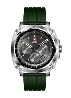 Buy Swiss Military Dom 4 Smartwatch - 1.43" AMOLED, Call Features, Multi Language, Heart Rate/BP/Oxygen Level Monitoring, Wireless Charging, 5-7 Days Battery Life,IP67, Compatibility: iOS/Android- Green in UAE