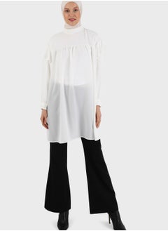 Buy Ruffle Puff Sleeve Tiered Tunic in UAE