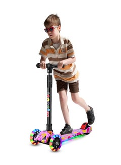Buy Adjustable Height 3 Wheels Kids Scooter Portable Foldable Kids Scooters in Saudi Arabia