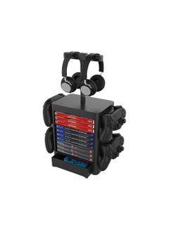 Buy Games Storage Tower for PS5, Game Disk Rack and Controller/Headset Stand Holder (Up to 10 Games) (Black) in Saudi Arabia