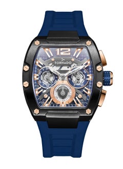 Buy Tornado XENITH MULTI FUNCTION Men's VX9J,High Precision Japanese Quartz Movement Watch, Multi Function Display and Premium Flexible & Durable Silicone Strap - T23105-BSNNK, Blue in UAE