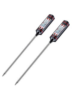 Buy 2pcs Sincher Meat Thermometer Cooking Thermometer with Instant Read LCD Screen and Hold Function for Kitchen Food Smoker Grill BBQ Meat Candy Milk Water in Saudi Arabia