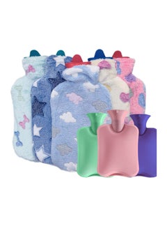 اشتري Hot Water Bag-Hot pack for Pain Relief, Hot Water Bottle,Cold and Hot Pack with velvet cover, (Assorted colors) في الامارات