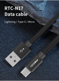 Buy Data Cable Star link Series USB-A to USB-C, 150 cm Black-RTC-N17C-B in Egypt