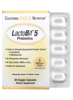 اشتري Dietary Supplement LactoBif Probiotics 5 Billion CFU - 60 Veggie Capsules في السعودية