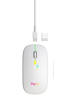 Buy MOUSE WIRELESS PT-20 White POINT in Egypt