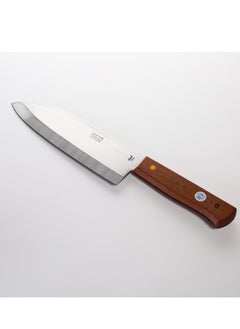 Buy Japanese sword cleaver stainless steel wooden handle size 9 cm in Saudi Arabia