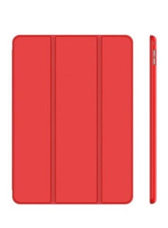 اشتري Apple Ipad 9.7 Inch Slim folio Stand for iPad Air 2 Case Smart A1566 A1567 PVC Smart Auto-Sleep Protective Cover for iPad Air 2 Cover (Red) في الامارات