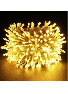 Buy Warm White LED String Lights White Wire Plug-in 50mtr 500 LEDs String Home Decorative LED Strip for Christmas EID Ramadan Diwali and Wedding Parties Decoration Single Mode Box Button Control ON OFF in UAE