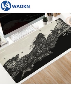 Buy Large Gaming Mouse Pad XL Anti-Skid Mousepad Large Keyboard Mouse Pad Desk Mat with Stitched Edges Super Creative MousePad in Saudi Arabia