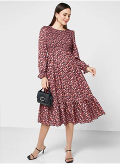 Buy Ditsy Print Dress in UAE