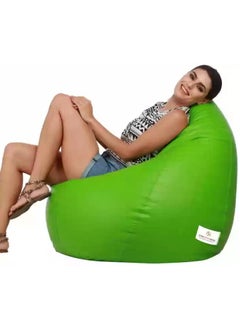 اشتري Comfy Classic Large Pvc Adult Bean Bag Green With Bouncy Beans Filling في الامارات