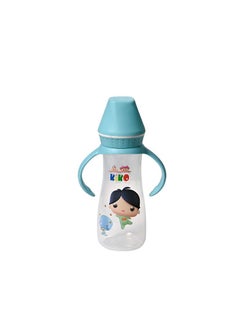 Buy Ml Feeding Bottle With Siliocne Nipple 250 Ml-Blue in Saudi Arabia