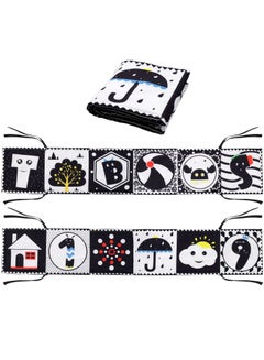 Buy Baby Early Education Cloth Book Black and White High Contrast Baby Sensory Toys 0-6 Months Boy / Girl's Torn Three-dimensional Book Bed Surround Sound Cloth Book in UAE