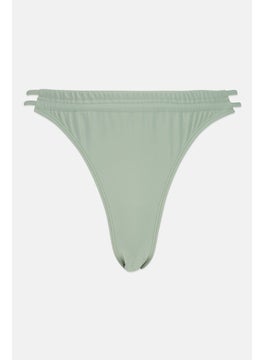 Buy Women Pull On Plain Bikini Bottom, Green in UAE