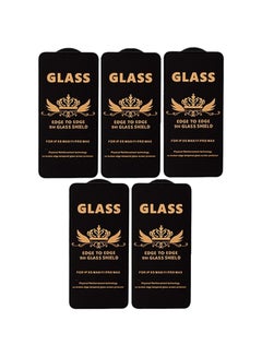 Buy G-Power 9H Tempered Glass Screen Protector Premium With Anti Scratch Layer And High Transparency For Iphone 11 Pro Max Set Of 5 Pack 6.5" - Black in Egypt