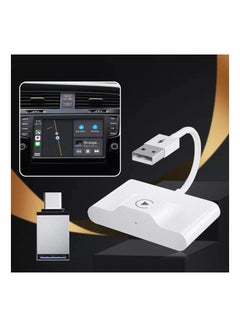 Buy Wireless CarPlay Adapter for iPhone, Wireless Auto Car Adapter, Apple Wireless Carplay Dongle, Plug Play 5GHz WiFi Online Update in Saudi Arabia