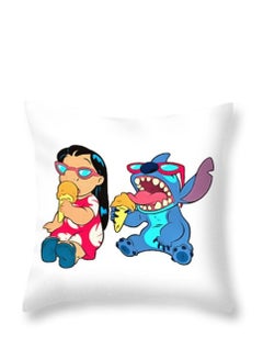 Buy Lilo Stitch Ice-Cream Printed Pillow in UAE