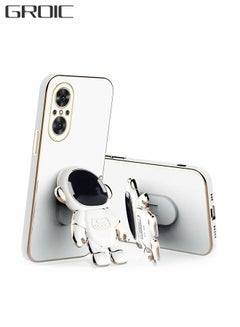 Buy Phone Case for Huawei Nova 9 SE 6.78 Inch 6D Electroplating Astronaut Phone Case Hidden Stand Protective Cover Astronaut Folding Bracket Phone Case with Camera Protector in Saudi Arabia