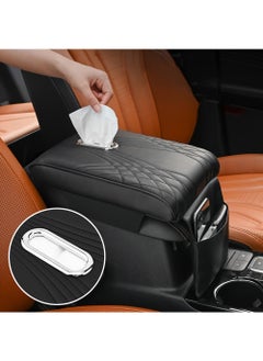 اشتري Car Central Control Armrest Memory Foam Armrest Heightening Pad, Lengthened Central Armrest Box Pad في السعودية